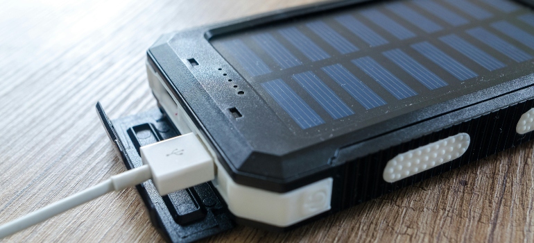 A battery bank with solar system showing home battery systems and blackouts.